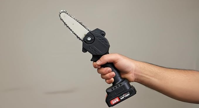 6-Inch Battery Powered Cordless Chainsaw | Garden & DIY Tool
