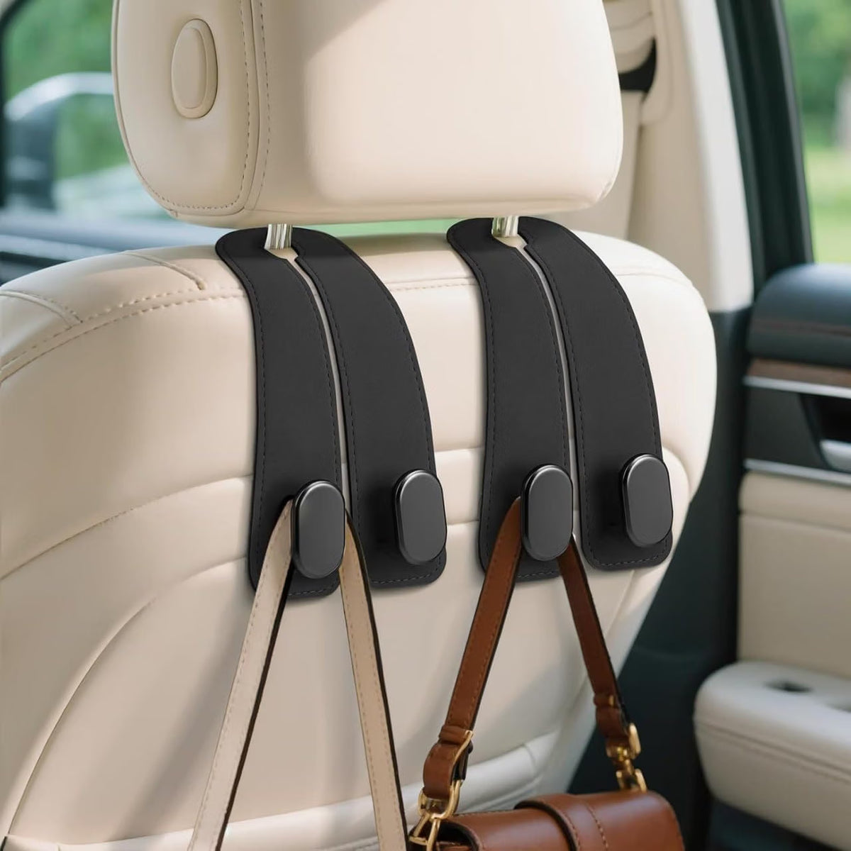 Car Seat Back Double Hook | Car Bag & Storage Organizer