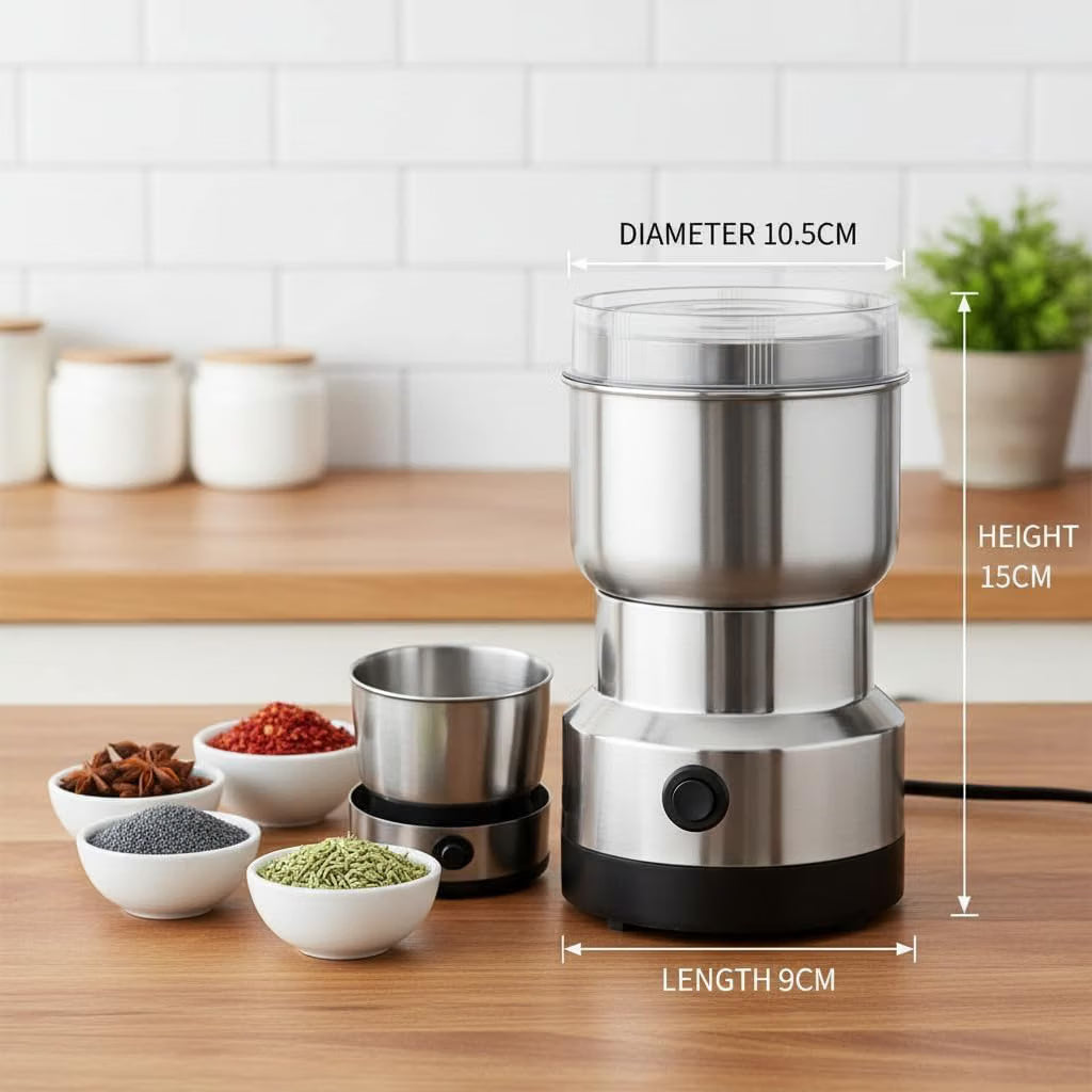 Portable Electric Mixer Grinder – FREE 2-in-1 Knife & Peeler