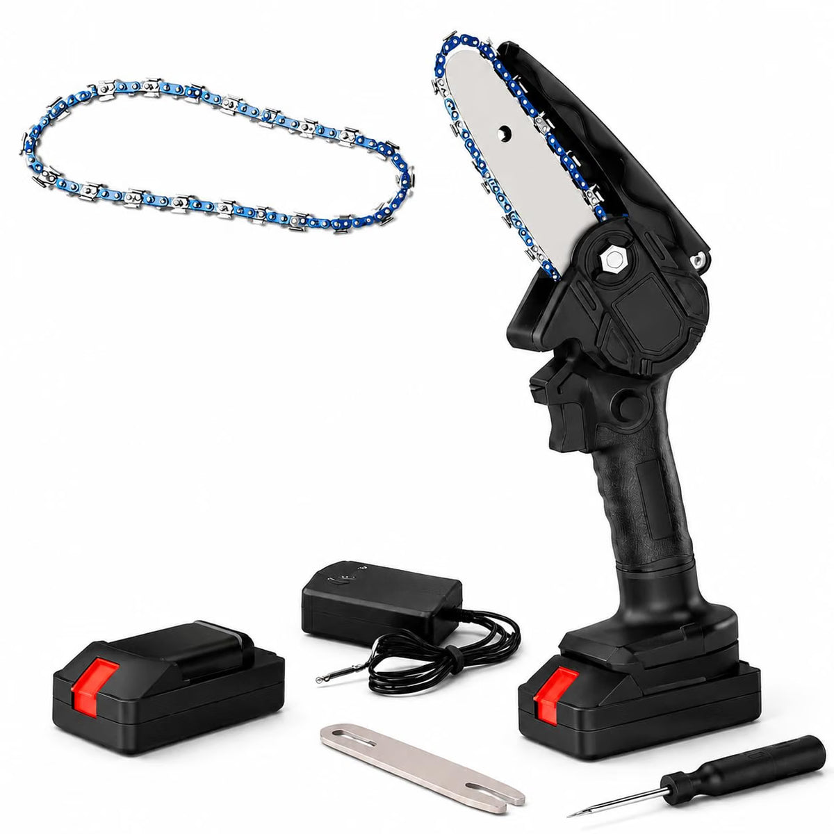 6-Inch Battery Powered Cordless Chainsaw | Garden & DIY Tool