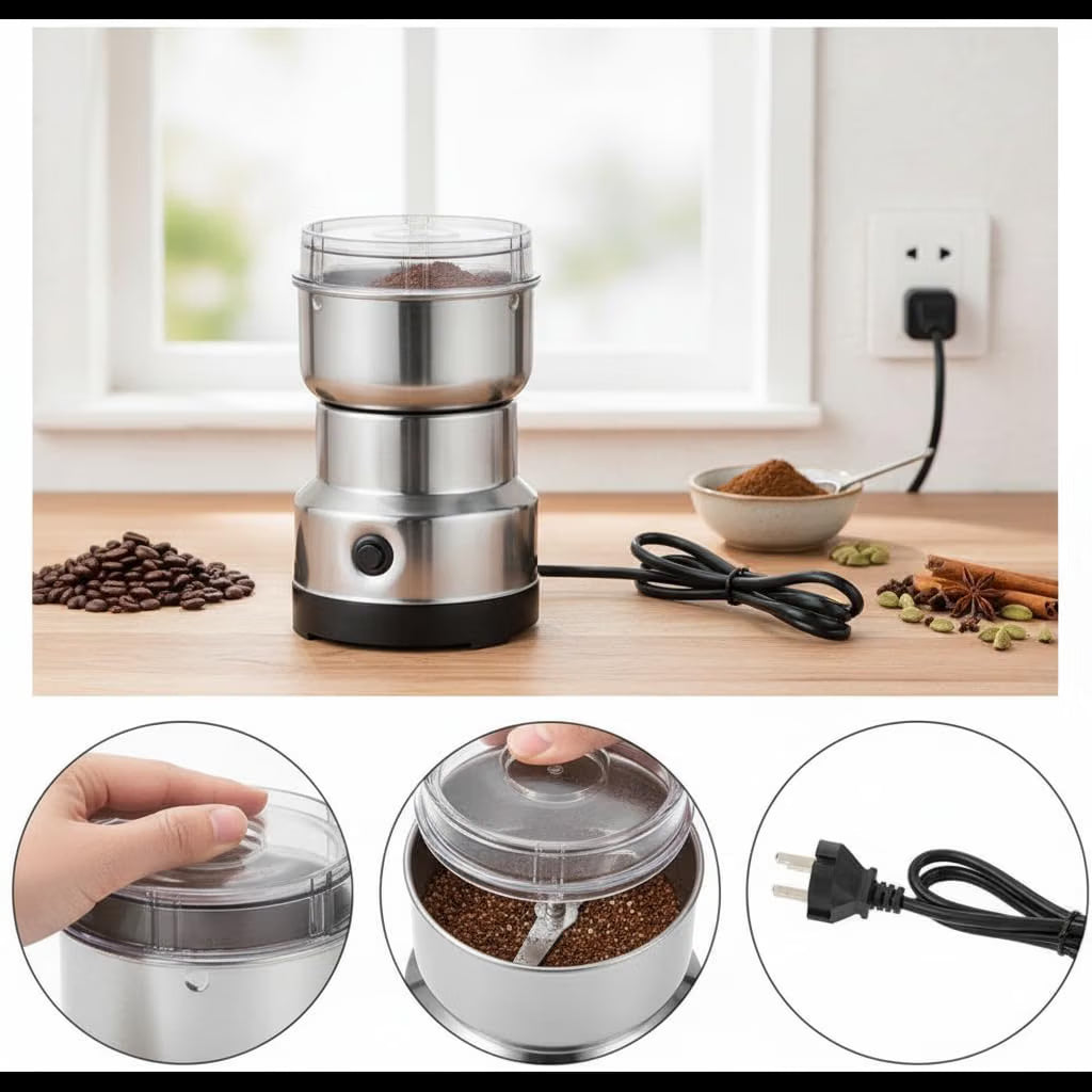 Portable Electric Mixer Grinder – FREE 2-in-1 Knife & Peeler