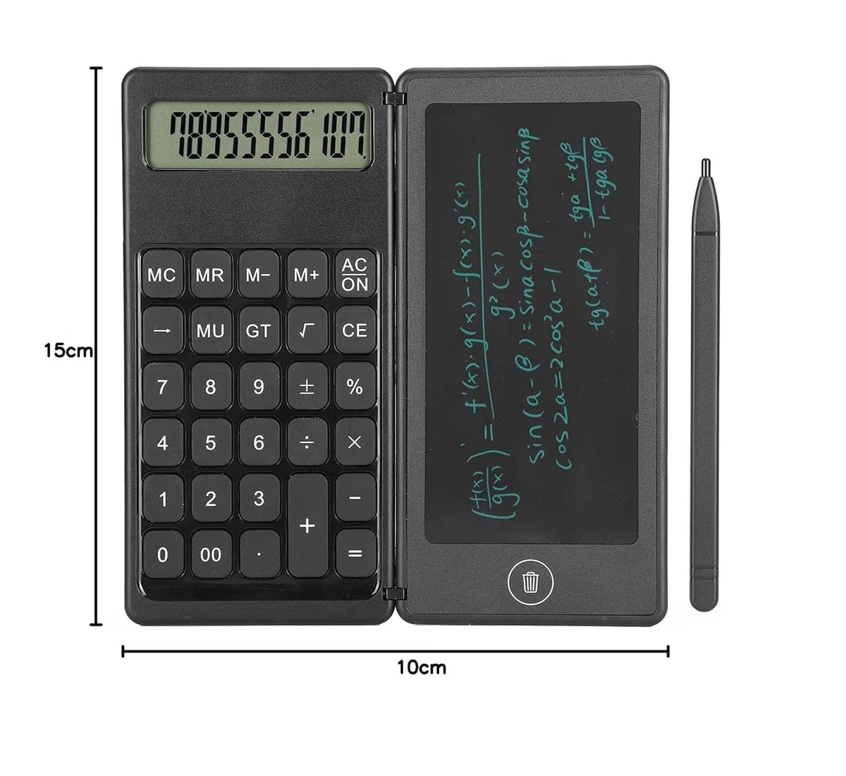 Calculator with Writing Pad | 2-in-1 Study & Office Tool
