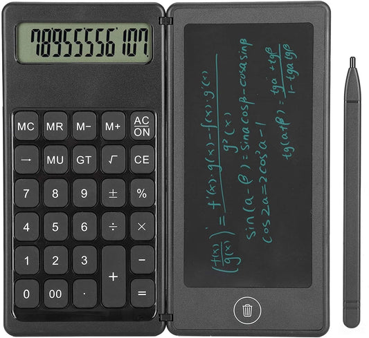 Calculator with Writing Pad | 2-in-1 Study & Office Tool