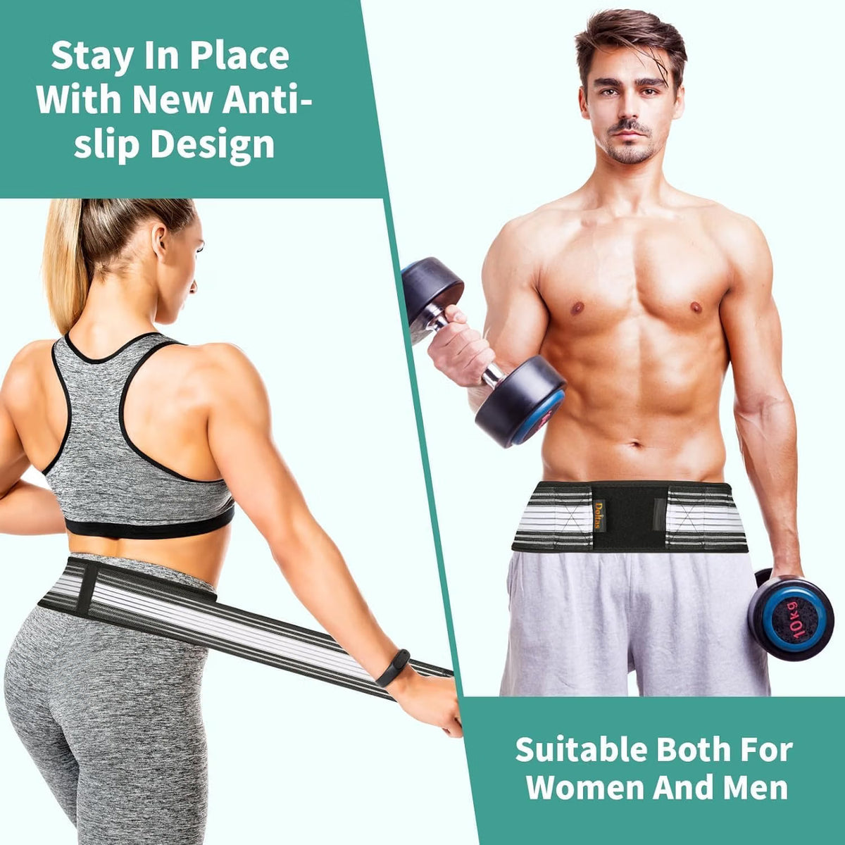 Back & Hip Support Belt | Adjustable Lower Back Support