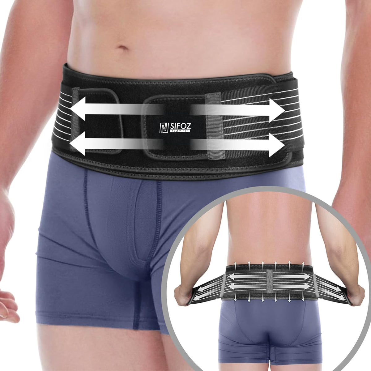 Back & Hip Support Belt | Adjustable Lower Back Support