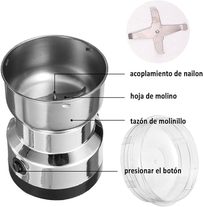 Portable Electric Mixer Grinder – FREE 2-in-1 Knife & Peeler