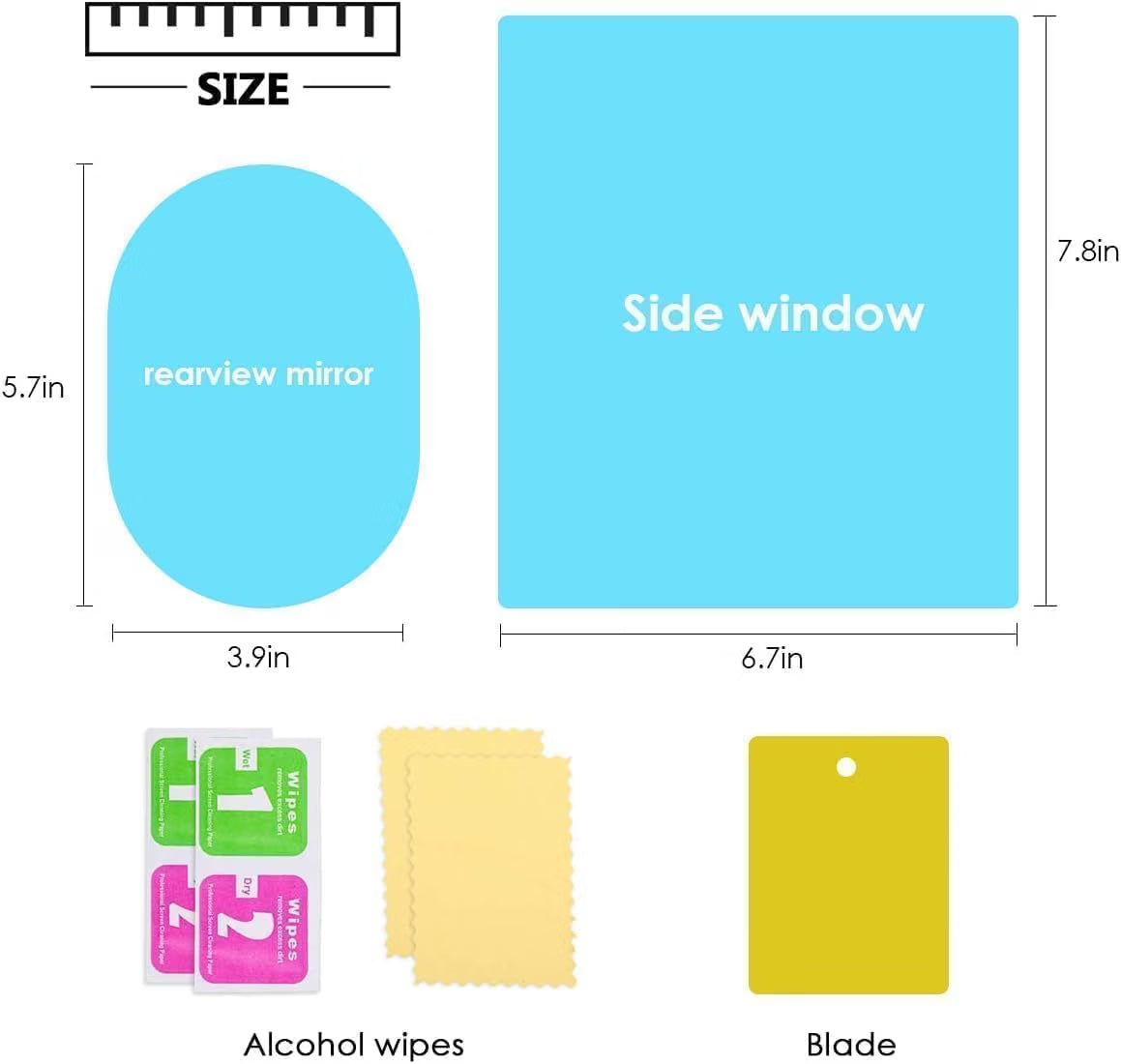 Car Side Mirror Rain Guard | Rainproof Protective Film