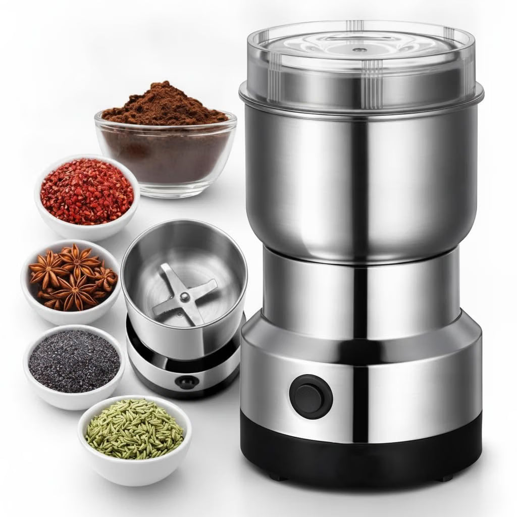 Portable Electric Mixer Grinder – FREE 2-in-1 Knife & Peeler