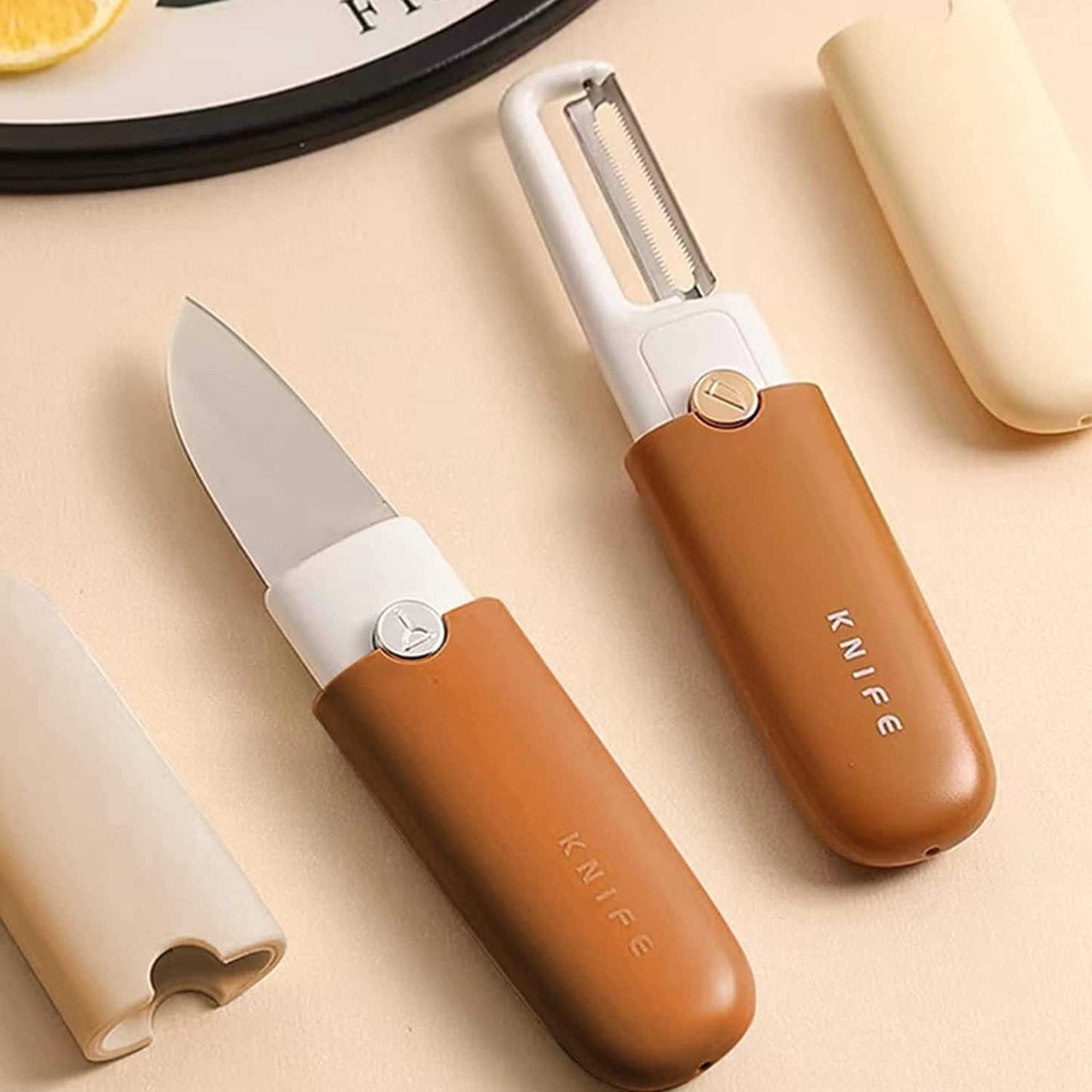 Portable Electric Mixer Grinder – FREE 2-in-1 Knife & Peeler