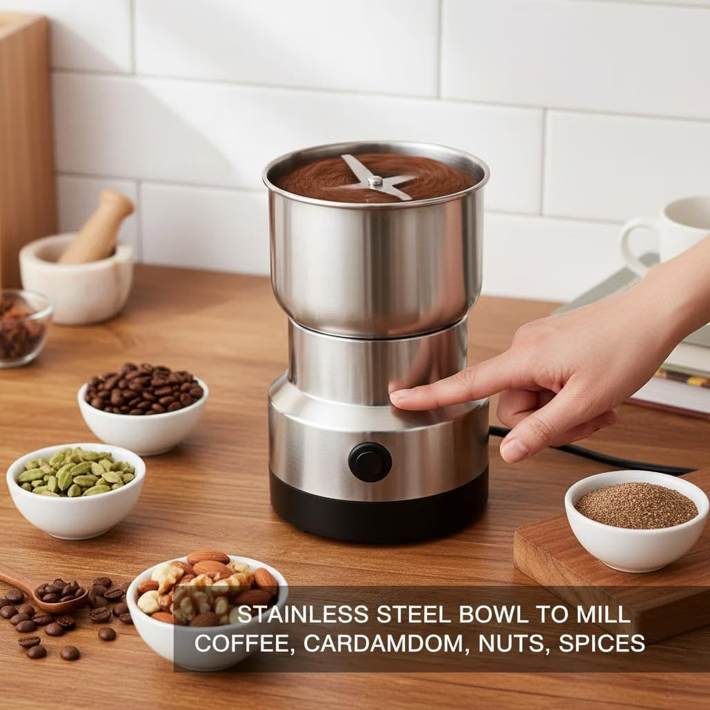 Portable Electric Mixer Grinder – FREE 2-in-1 Knife & Peeler