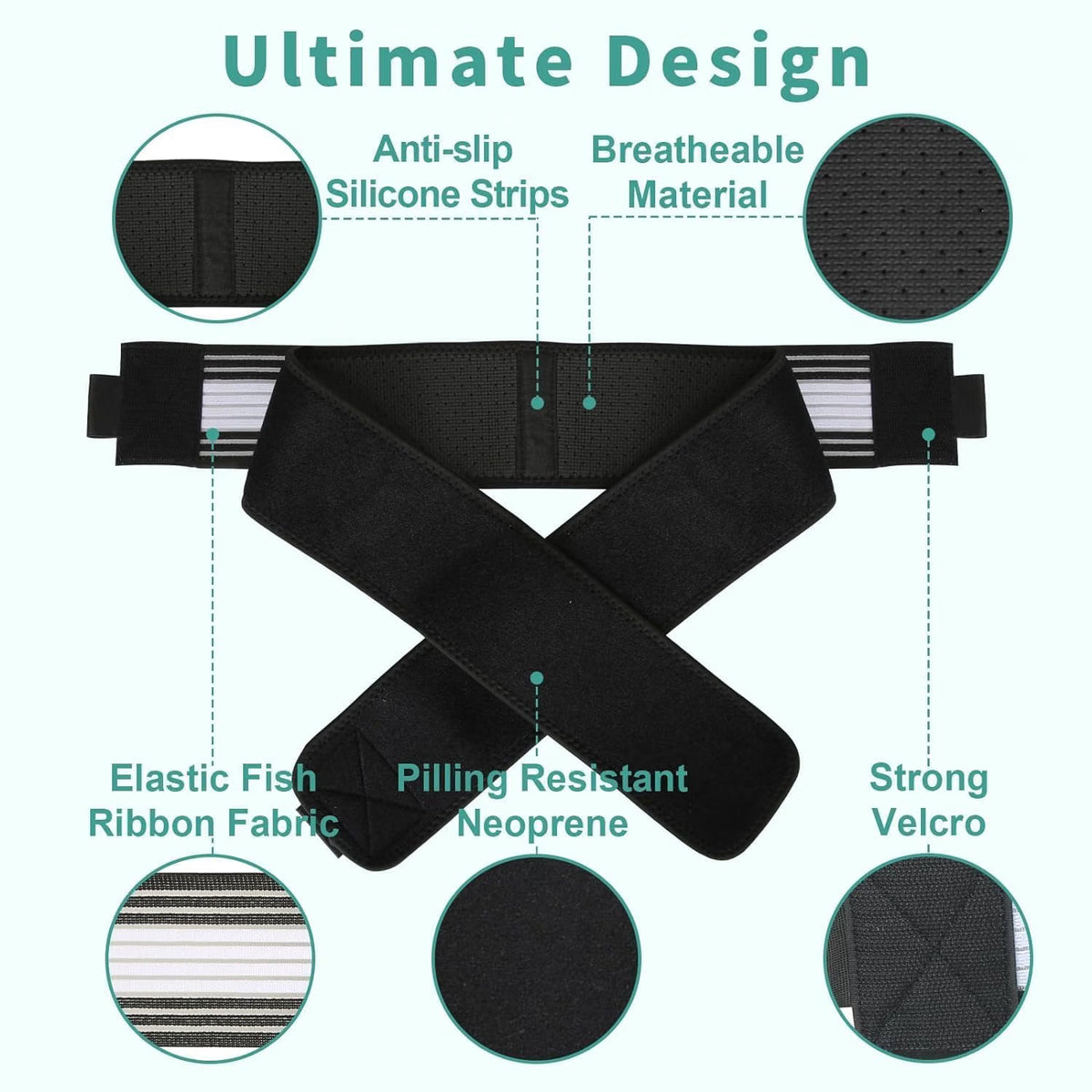 Back & Hip Support Belt | Adjustable Lower Back Support