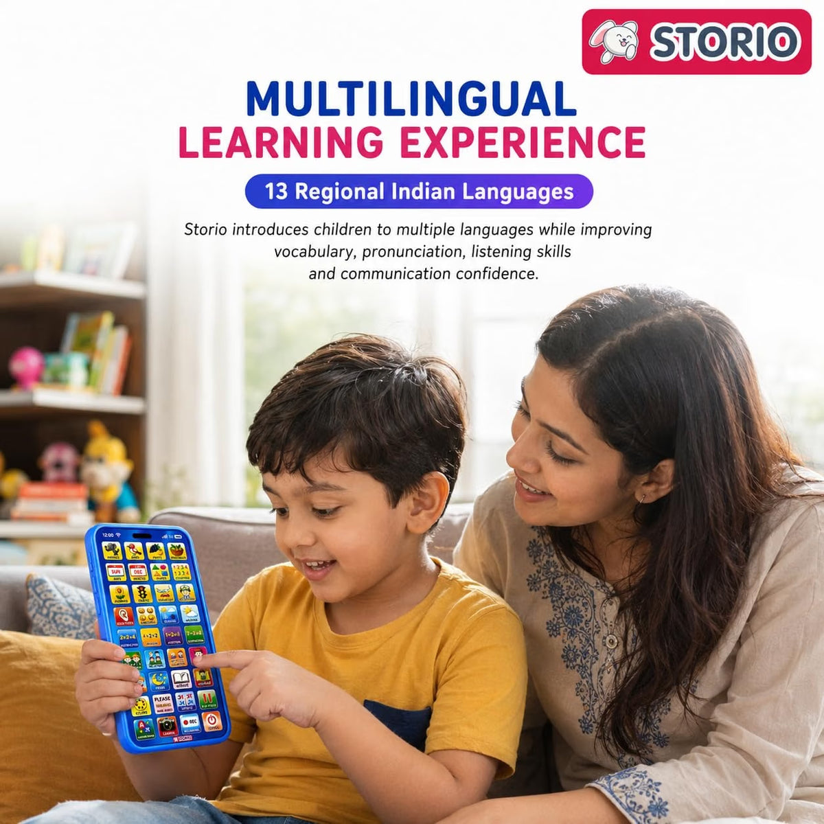 Educational Phone Toy for Kids – English & Hindi Learning Mobile