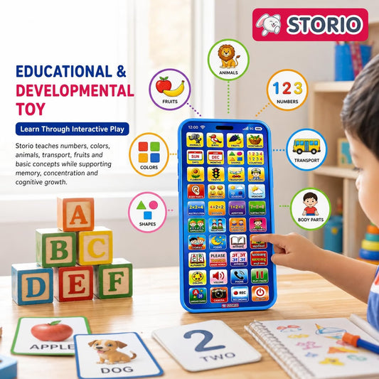 Educational Phone Toy for Kids – English & Hindi Learning Mobile