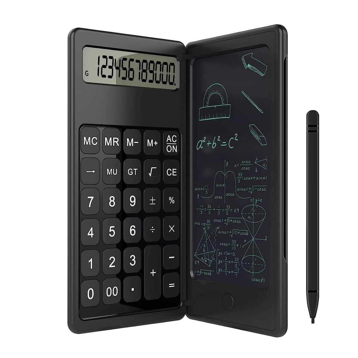 Calculator with Writing Pad | 2-in-1 Study & Office Tool
