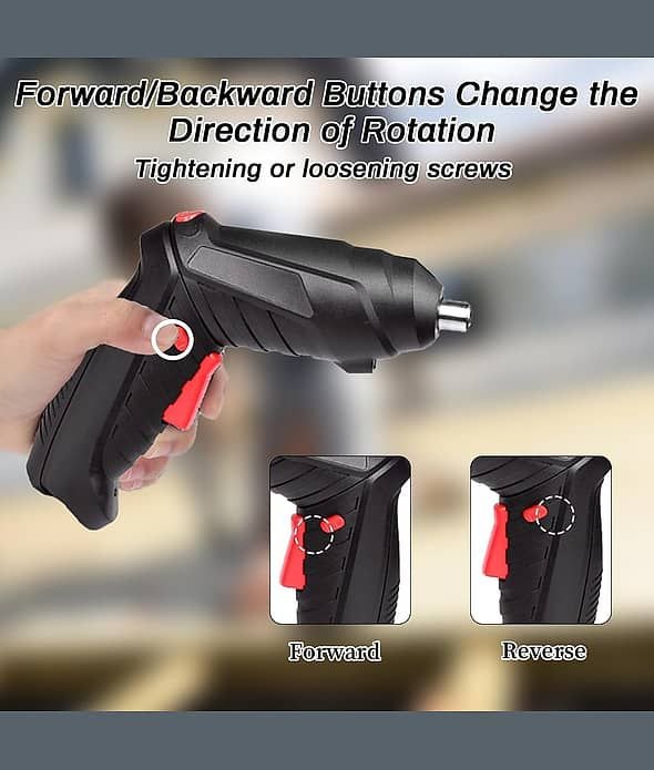 🔧 48 Pcs Rechargeable Cordless Screwdriver Drill Machine Tool Kit
