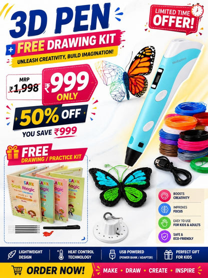 3D Creative Stylus +FREE Reusable Learning Workbook